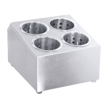 Stainless Steel Cylinder Flatware Silverware Utensil Holder